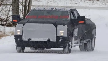 2020 Chevy Silverado HD and Dually caught in winter testing